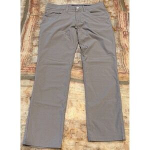 Bonobos Mens Golf Pants Gray Flat Front Straight Leg Performance Slim Fit 32/30